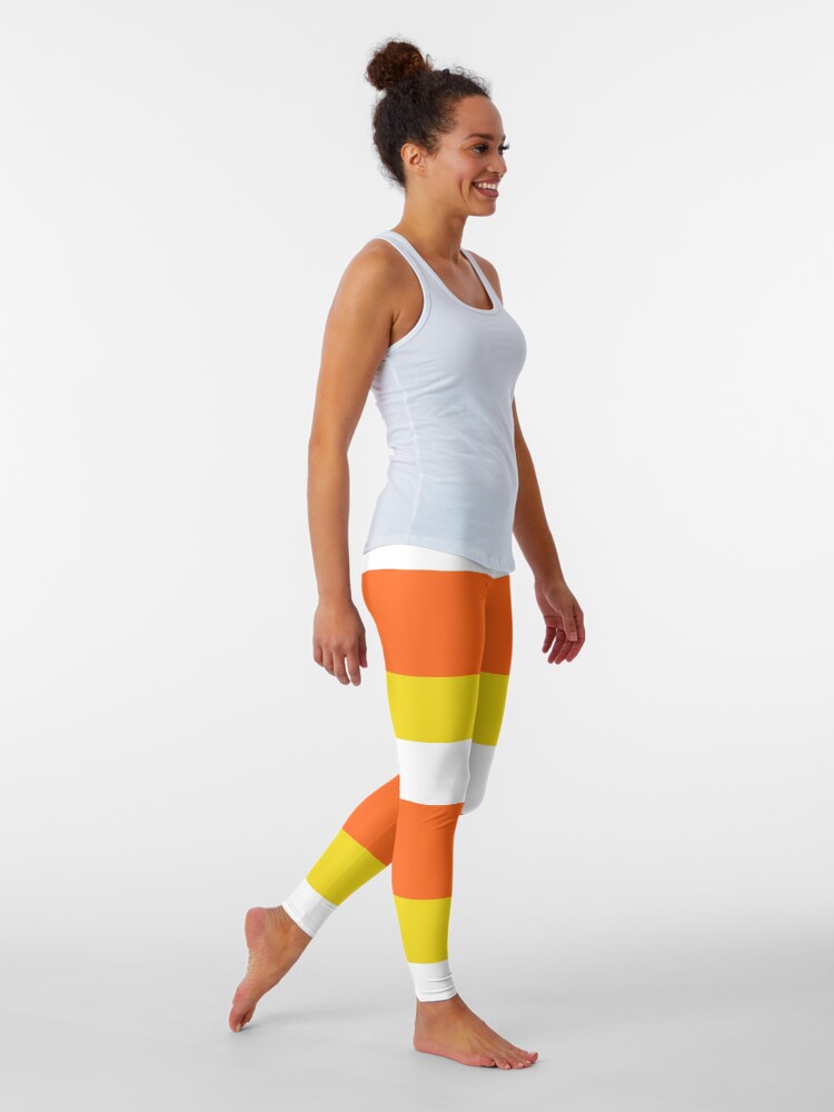 Candy corn shop striped leggings