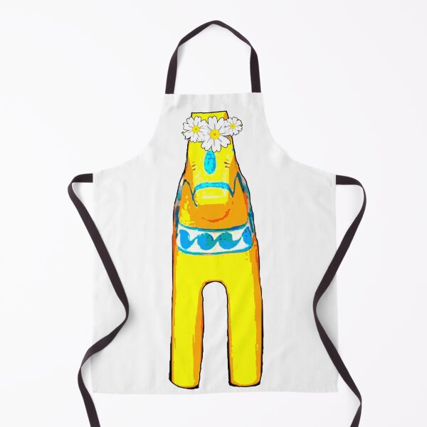 Item preview, Swedish Yellow Dala Horse Midsommar Midsummer with Floral Wreath designed and sold by funnytshirtemp.