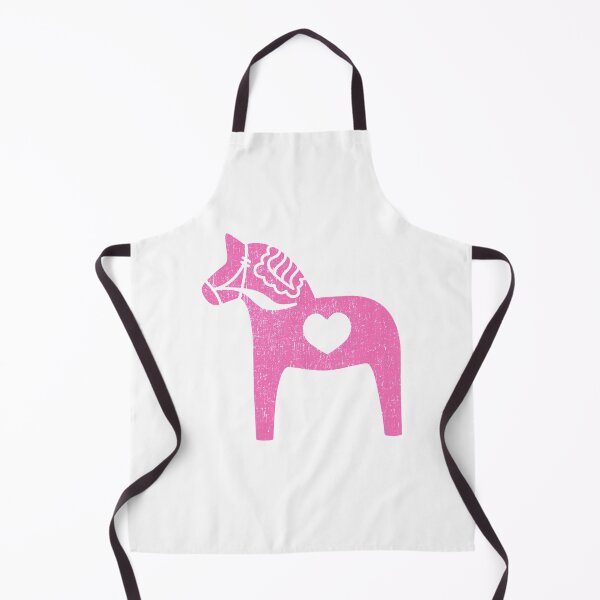 Item preview, Scandinavian Dala Horse Pink Swedish Symbol Fun Color Hearts Distressed designed and sold by funnytshirtemp.
