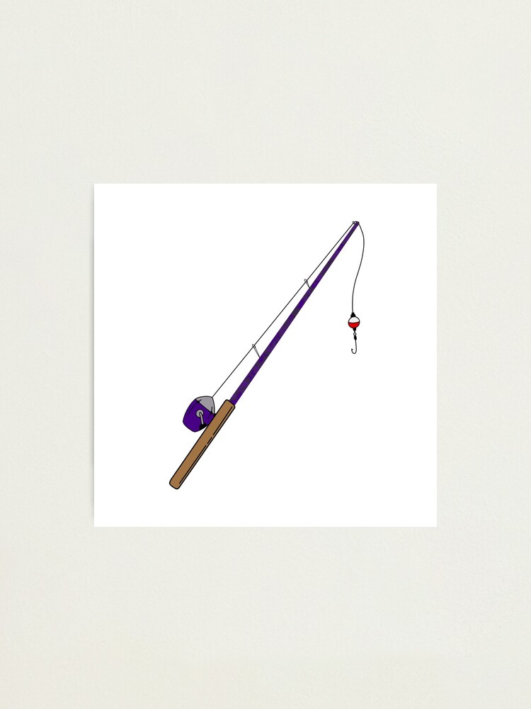 Purple Fishing Pole Photographic Print for Sale by Nyaleyscrafts