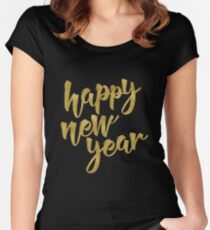 Happy New Year Women's Fitted Scoop T-Shirt