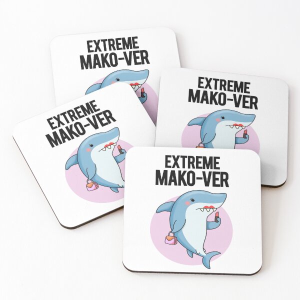 Item preview, Extreme Mako-ver Funny Shark Puns  designed and sold by punnybone.