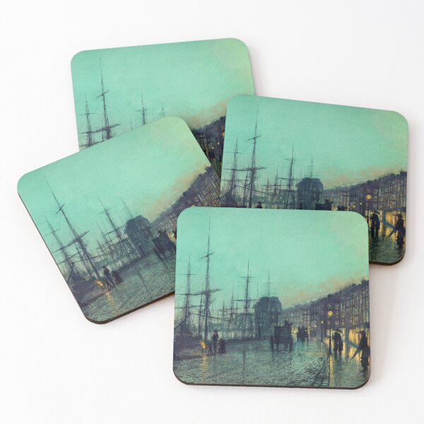 Item preview, Shipping on the Clyde, 1881. John Atkinson Grimshaw  designed and sold by George Arakelov.