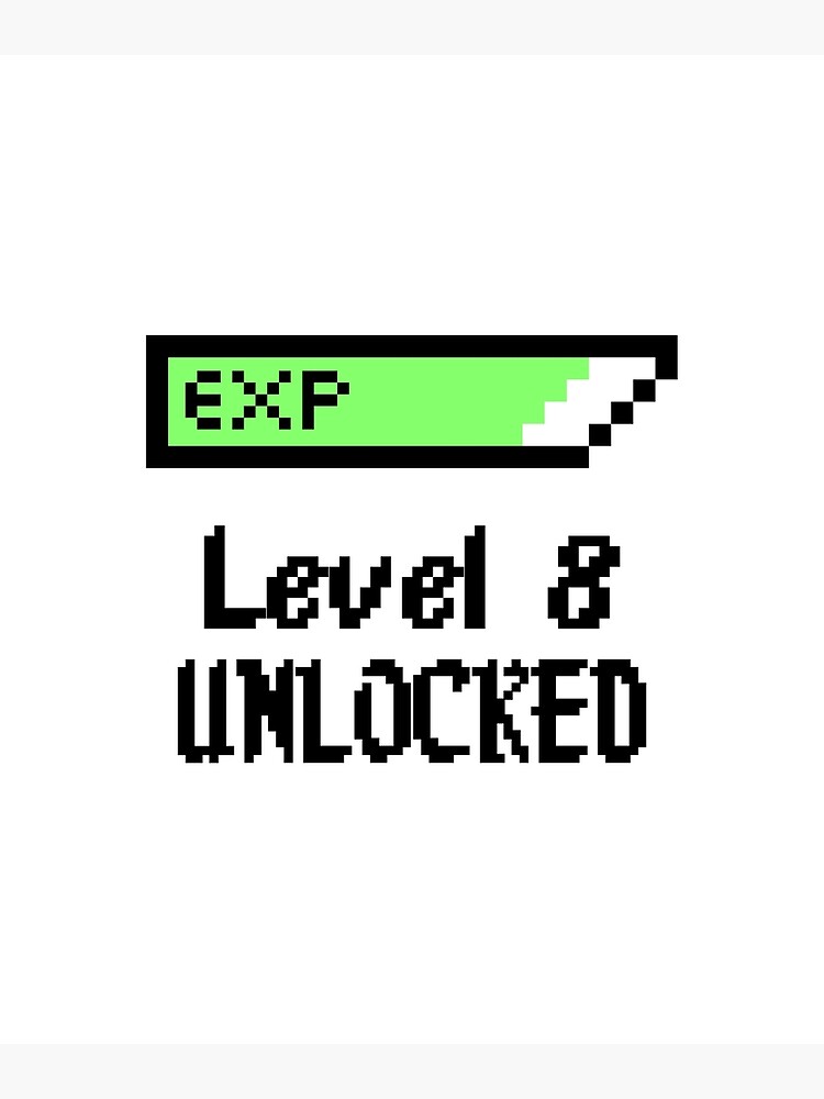 level-8-unlocked-poster-by-xtajima-redbubble