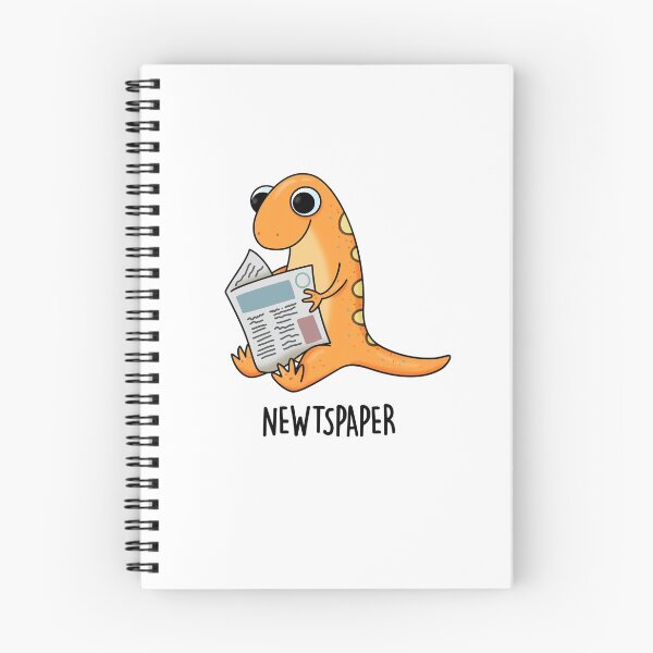 Item preview, Newtspaper Newspaper Funny Newt Puns  designed and sold by punnybone.