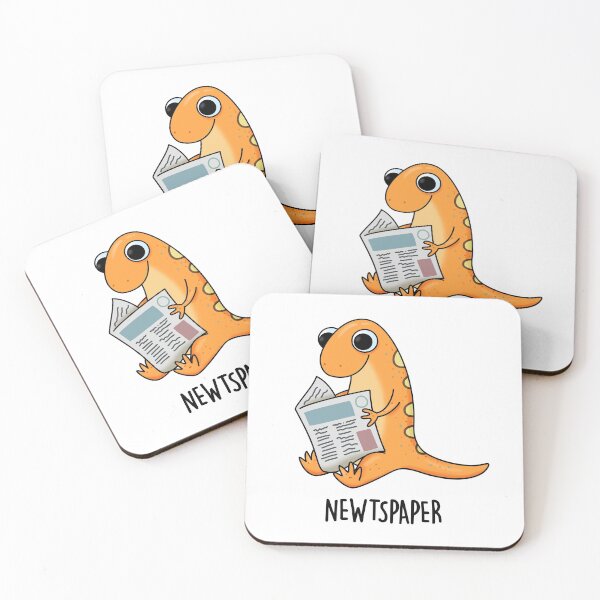 Item preview, Newtspaper Newspaper Funny Newt Puns  designed and sold by punnybone.