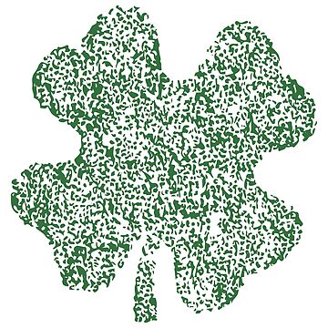 Aperçu de l'œuvre Luck Find # 001 Web 4 ~~ Logo coeur de trèfle (imprimé vert texturé) de SirDouglasFresh