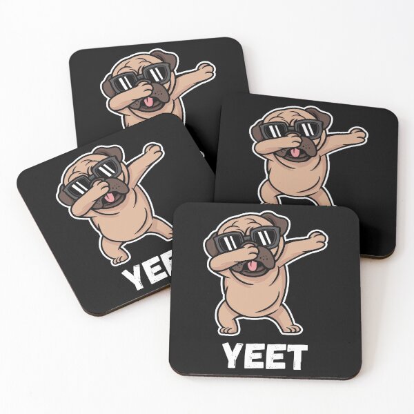 Item preview, Dabbing Pug Saying Yeet designed and sold by cutenfunny.
