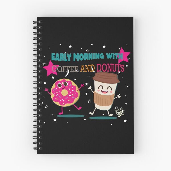 Item preview, Early morning with, coffee and donuts designed and sold by fanslovers.