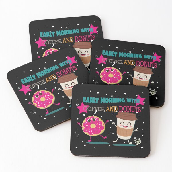 Item preview, Early morning with, coffee and donuts designed and sold by fanslovers.