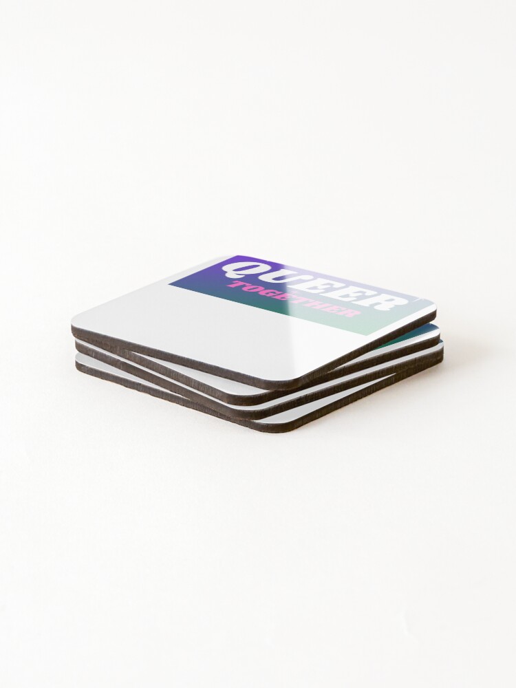 Thumbnail 4 of 5, Coasters (Set of 4), Queer Together designed and sold by somebasic.