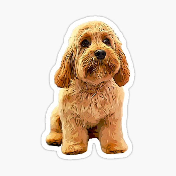 Item preview, Cavapoo Doodle Cavoodle Cockapoo Goldendoodle Labradoodle Puppy Dog designed and sold by ElegantCat.