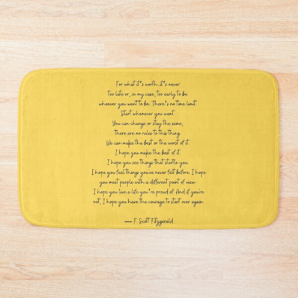 Item preview, For What Its Worth - F Scott Fitzgerald designed and sold by The Little Wood Cottage.
