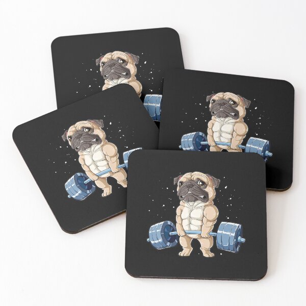 Item preview, Pug Weightlifting Funny Deadlift Fitness Gym Workout Dog Pet Lover designed and sold by ManishDayal.