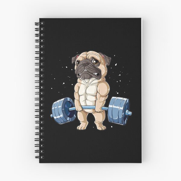 Item preview, Pug Weightlifting Funny Deadlift Fitness Gym Workout Dog Pet Lover designed and sold by ManishDayal.