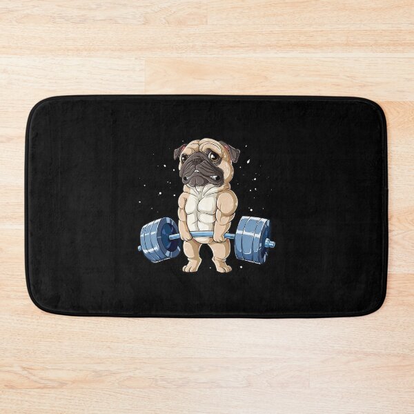 Item preview, Pug Weightlifting Funny Deadlift Fitness Gym Workout Dog Pet Lover designed and sold by ManishDayal.