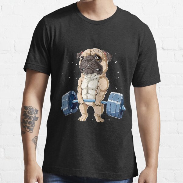 Item preview, Pug Weightlifting Funny Deadlift Fitness Gym Workout Dog Pet Lover designed and sold by ManishDayal.