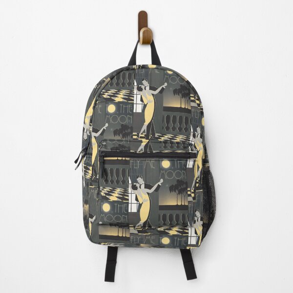 Item preview, Fly Me To The Moon Vintage Art Deco Poster designed and sold by Eatmyshirtz.