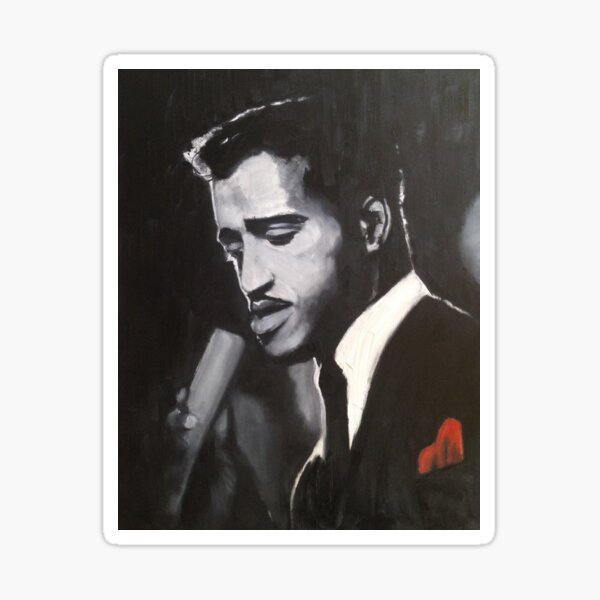 Sammy Davis Jr. Original portrait painting Sticker