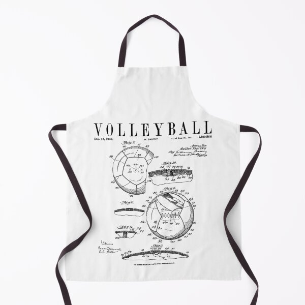 Item preview, Volleyball Old Vintage Patent Drawing Print designed and sold by GrandeDuc.