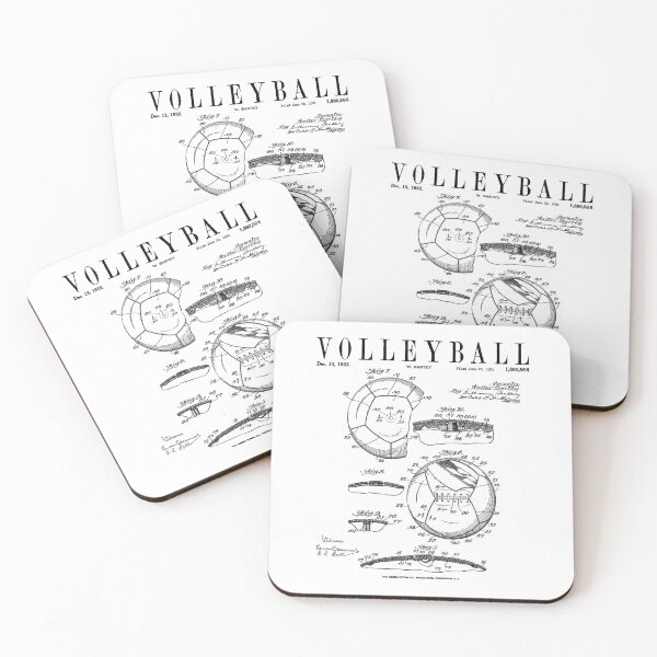 Item preview, Volleyball Old Vintage Patent Drawing Print designed and sold by GrandeDuc.