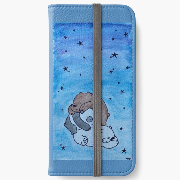 Desnudos osos durmiendo Fundas tarjetero para iPhone