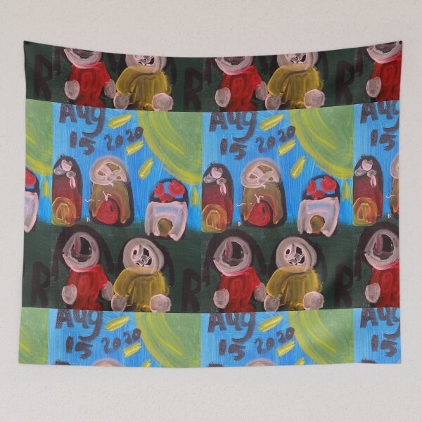 Item preview, Robyn and Grace in Mushroom Town designed and sold by Anne van Alkemade.
