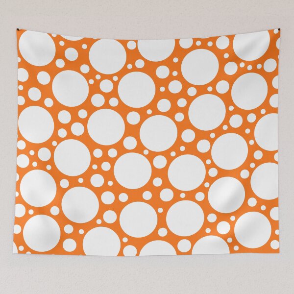 Item preview, Polka Dots in Orange & White designed and sold by Whoopsidoodle.