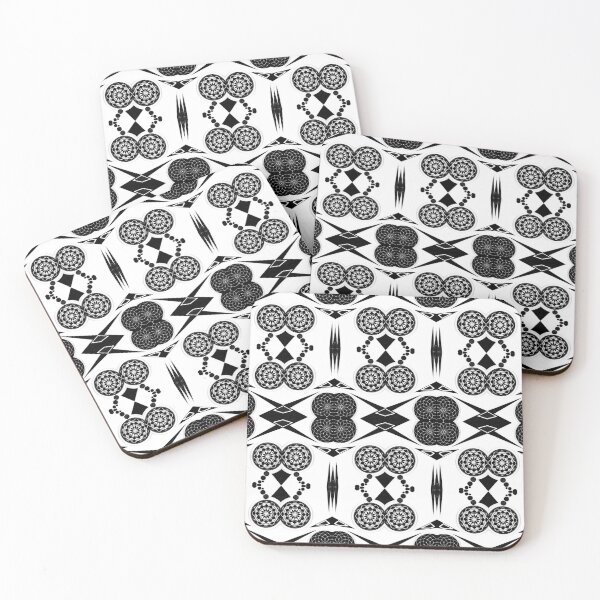 Item preview, BLACK AND WHITE GEOMETRIC DESIGN AND MANDALA designed and sold by GreenVenus.