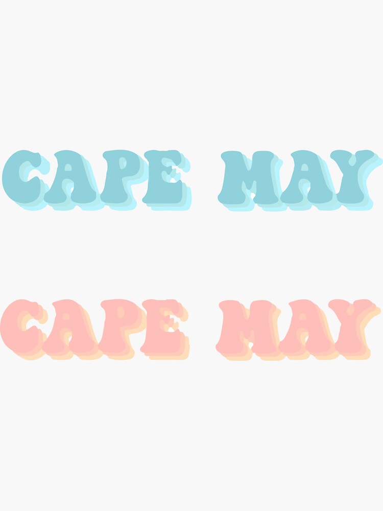"Cape May sticker pack" Sticker for Sale by EMPEnada Redbubble