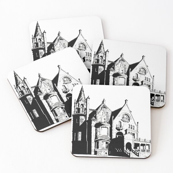 Item preview, Craigdarroch Castle - Pen and Ink designed and sold by Adam Bartosik.