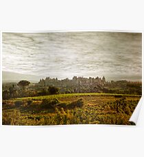 Historic fortified city of carcassonne (France) Poster
