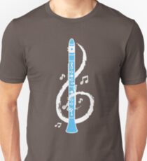 Musical Clarinet Treble Clef Unisex T-Shirt