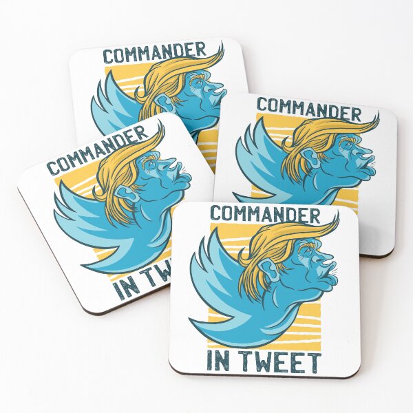 Item preview, Trump Twitter, Officially Licensed And Copyrighted Commander In Tweet, POTUS, President Of The United Sates, American Flag, USA Flag, Donald Trump, Trump 2020 designed and sold by LoveGiftHub.