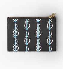 Musical Clarinet Treble Clef Zipper Pouch