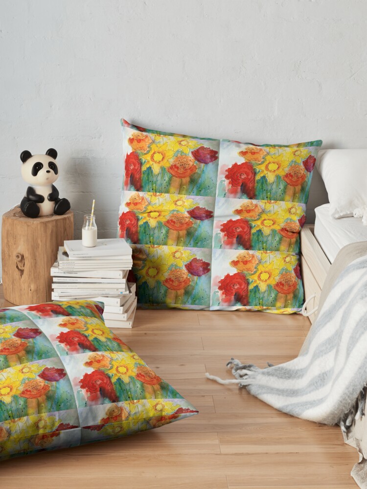 Alternate view of Mothers Day Bouquet K Floor Pillow