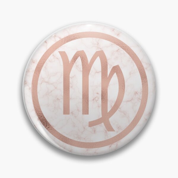 Item preview, Signo del zodíaco de mármol dorado rosa: Virgo designed and sold by BiscuitSnack.