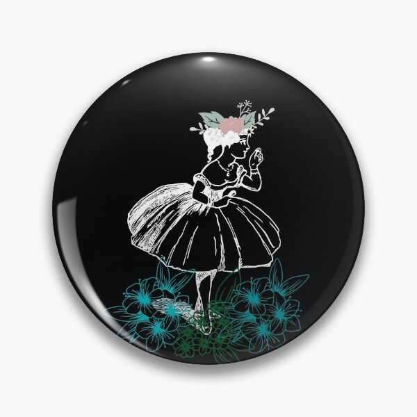 Aperçu de l'œuvre Fille florale vintage créée et vendue par Beatific Art Dv.