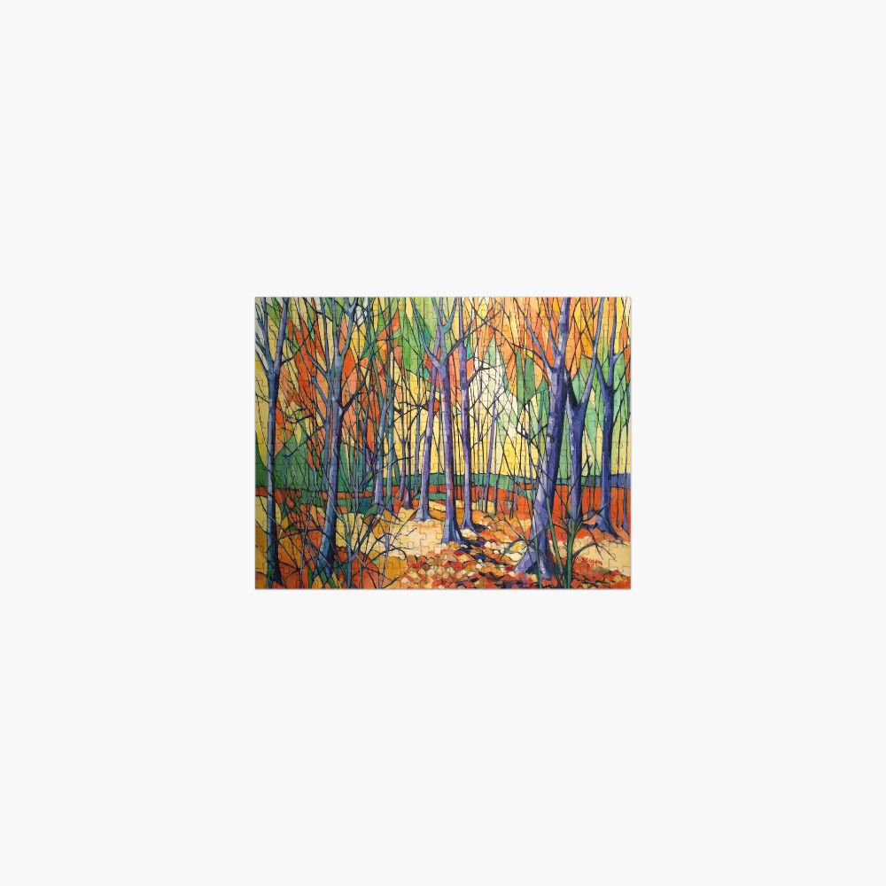‘Autumn Tiergarten, Berlin’ oil on canvas. Jigsaw Puzzle