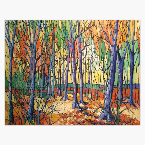 ‘Autumn Tiergarten, Berlin’ oil on canvas. Jigsaw Puzzle