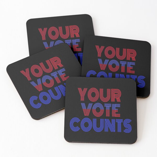 Item preview, Your Vote Counts - Blue and Red Lettering  designed and sold by ArtByLM.