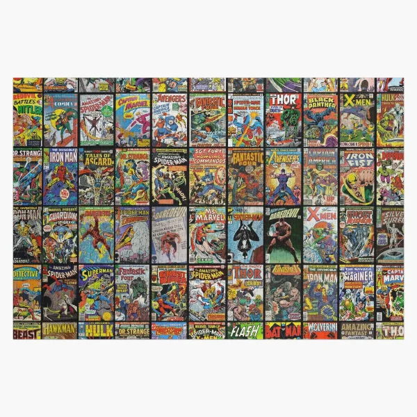 2-Pack of 1000-Piece Jigsaw Puzzles, Retro Comics and Fruit Labels, Puzzles  for Adults and Kids Ages 8+,  Exclusive