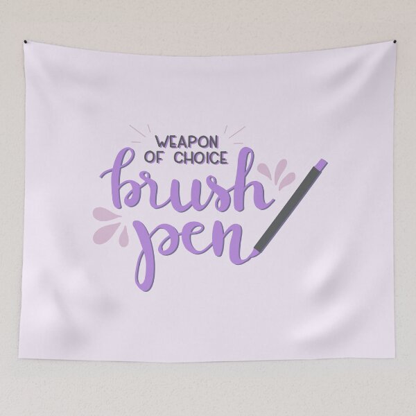 Item preview, Weapon of Choice: Brush Pen - PURPLE designed and sold by jellyplanet.