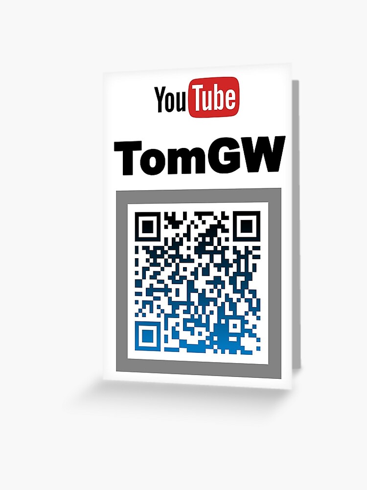 tomgw qr code" greeting card by queenannzia redbubble tomgw qr code" greeting