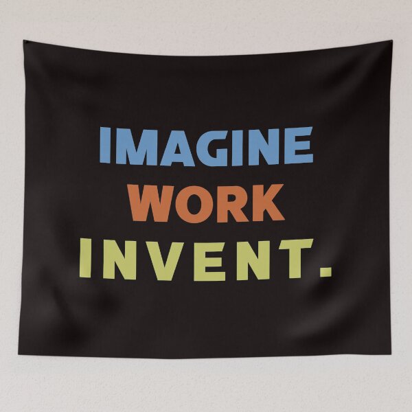 Item preview, Imagine Work Invent - Retro Text Art Design Gift Ideas  designed and sold by leo121687.