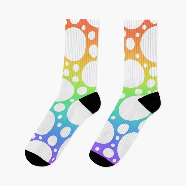 Item preview, Rainbow with White Polka Dots designed and sold by Whoopsidoodle.
