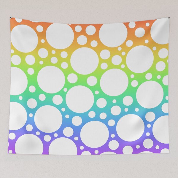Item preview, Rainbow with White Polka Dots designed and sold by Whoopsidoodle.