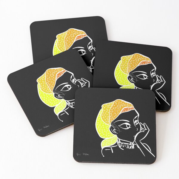 Item preview, African woman portrait with simple colors designed and sold by Chino20.