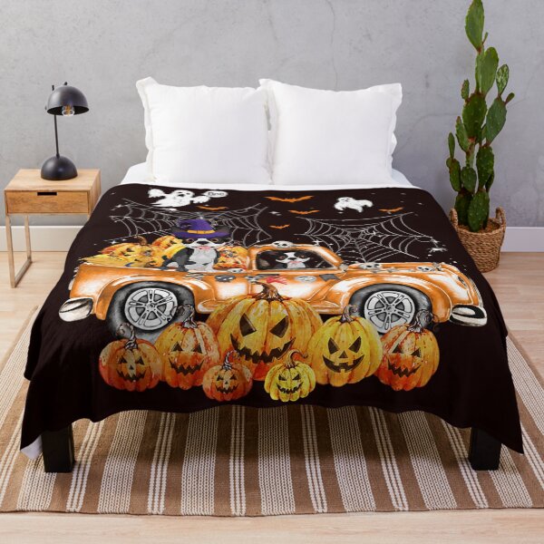 Item preview, Boston Terrier Dog On Pumpkins Truck Autumn Halloween designed and sold by harolhaw.