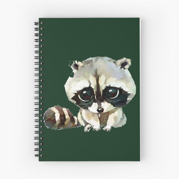 Item preview, baby raccoon, Raccoon Cat Dog Watercolor painting Drawing, Hand-painted cartoon raccoon  designed and sold by Halalolo.